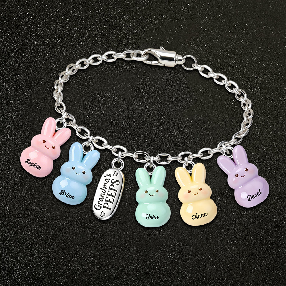 Omas Freunde – Personalisiertes Oma-Armband mit Anhängern