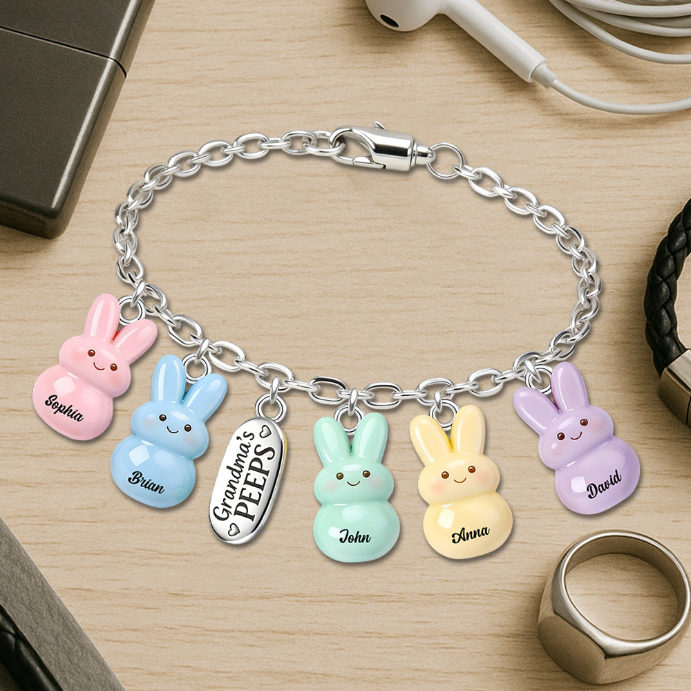 Omas Freunde – Personalisiertes Oma-Armband mit Anhängern