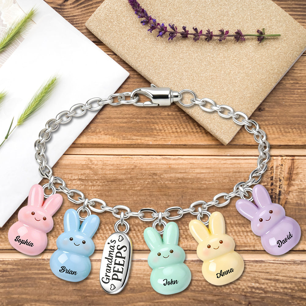 Omas Freunde – Personalisiertes Oma-Armband mit Anhängern