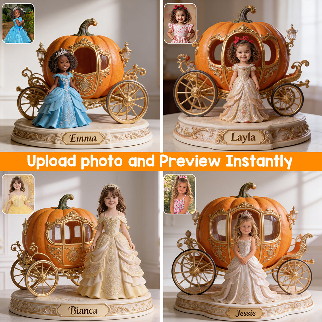 Pumpkin Carriage - Personalized Kid Custom Shaped Acrylic Plaque
