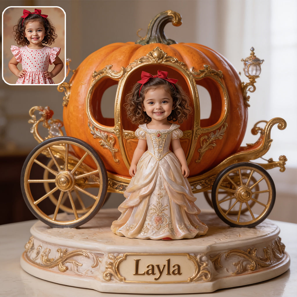 Pumpkin Carriage - Personalized Kid Custom Shaped Acrylic Plaque