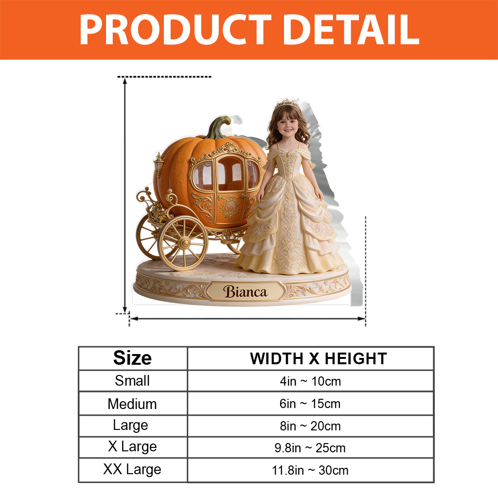 Pumpkin Carriage - Personalized Kid Custom Shaped Acrylic Plaque