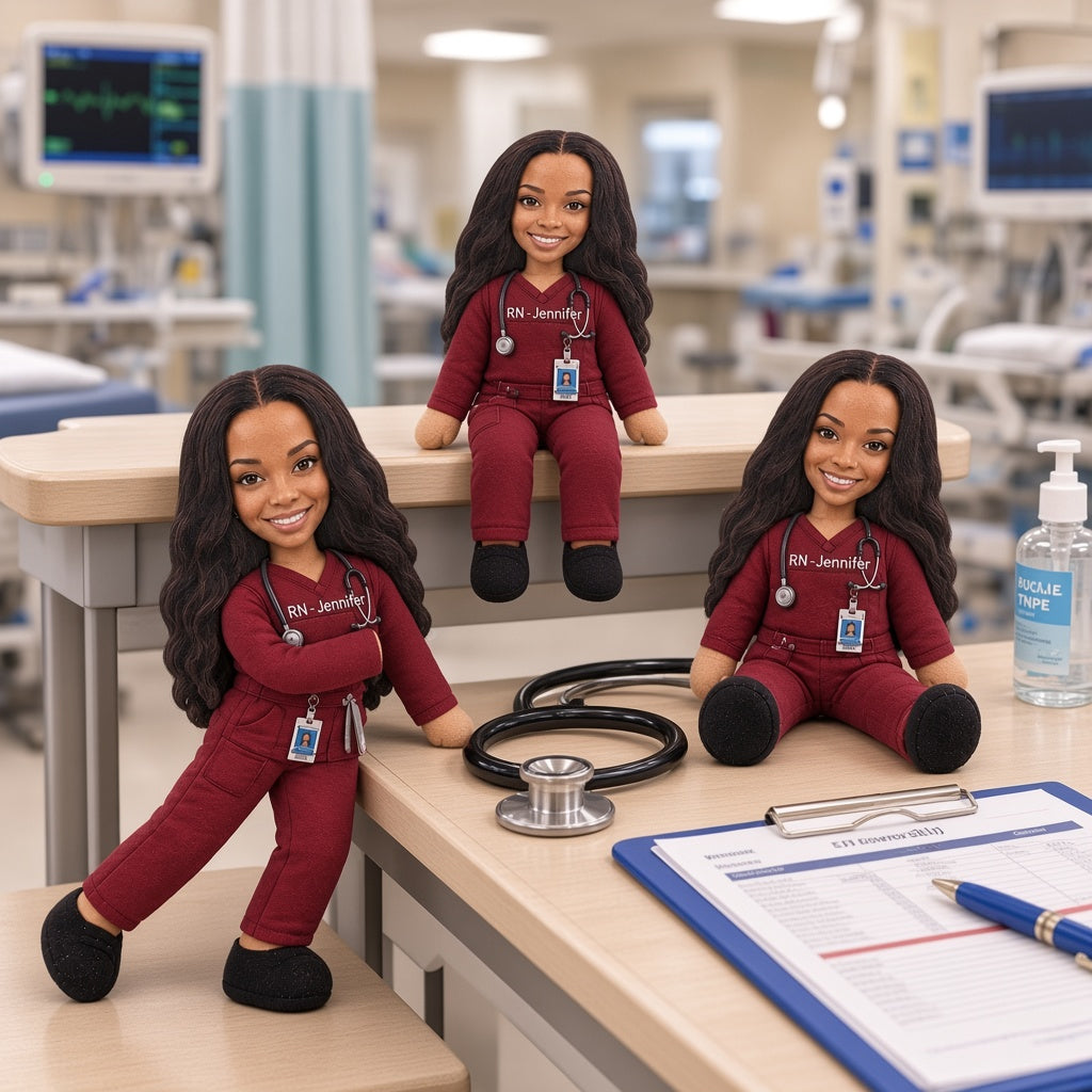 Nurse Funny Relax Gift - Personalized Nurse Tumbler With Handle & Posable Doll