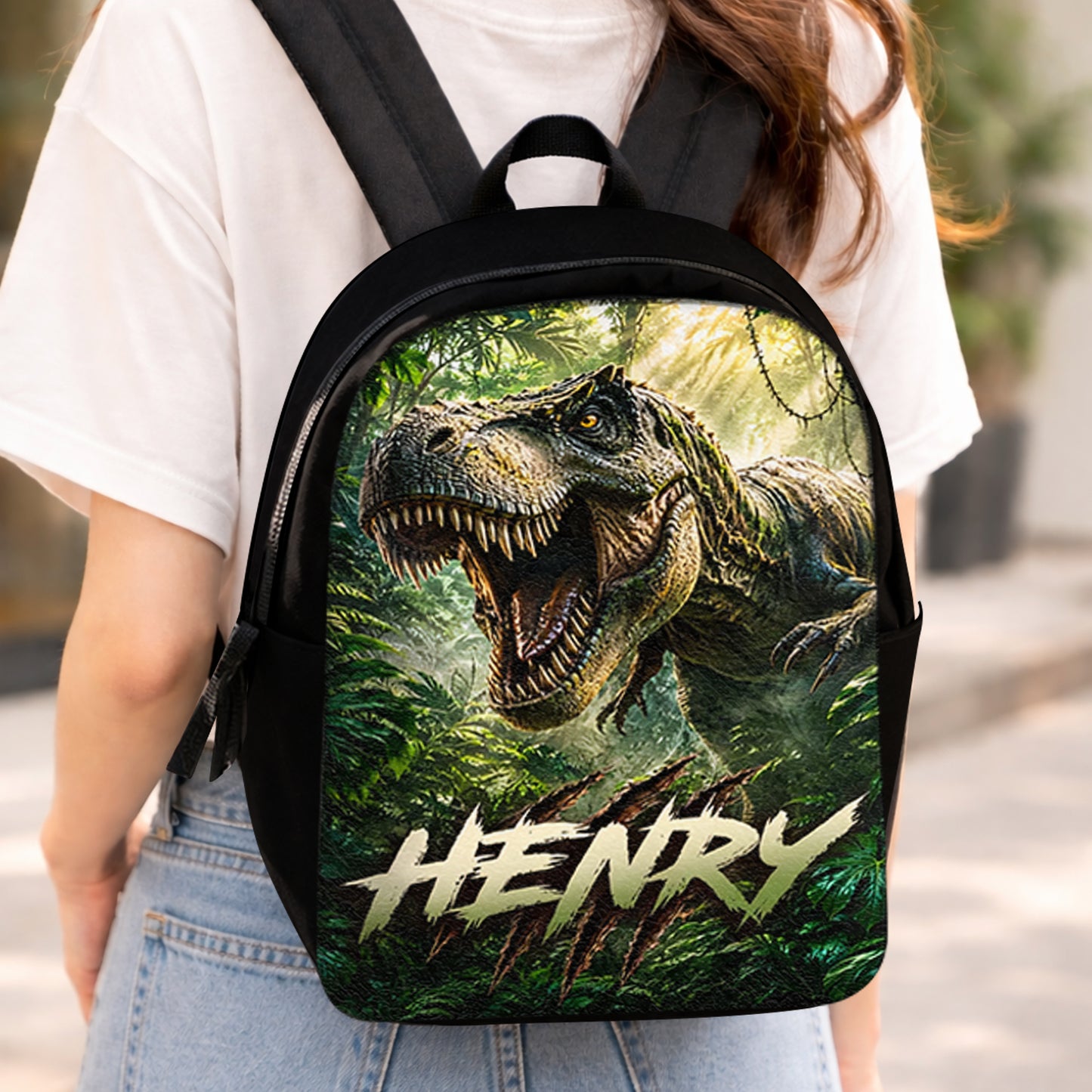 Back To School - Personalized Teacher Changeable Leather Patch Backpack