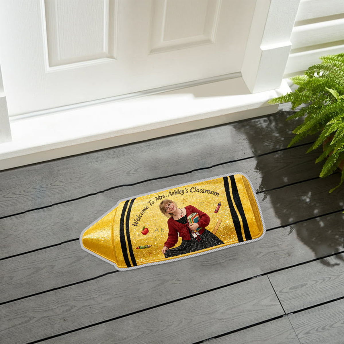 Welcome To My Class - Personalized Teacher Non-Slip Tufted Rug