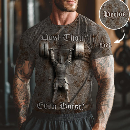 Hobst du überhaupt? - Personalisiertes Fitness-Shirt