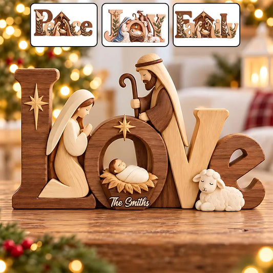 Faith - Plaque en Bois Personnalisée Christiane