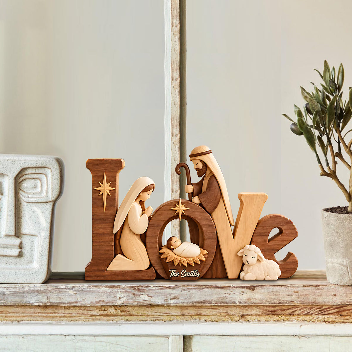 Faith - Personalized Christian Custom Shaped Wood Plaque
