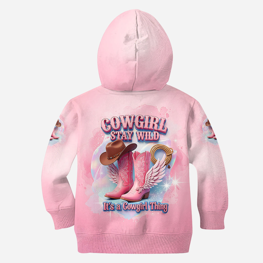 Cowgirl Stay Wild - Personalisiertes Cowgirl-Shirt