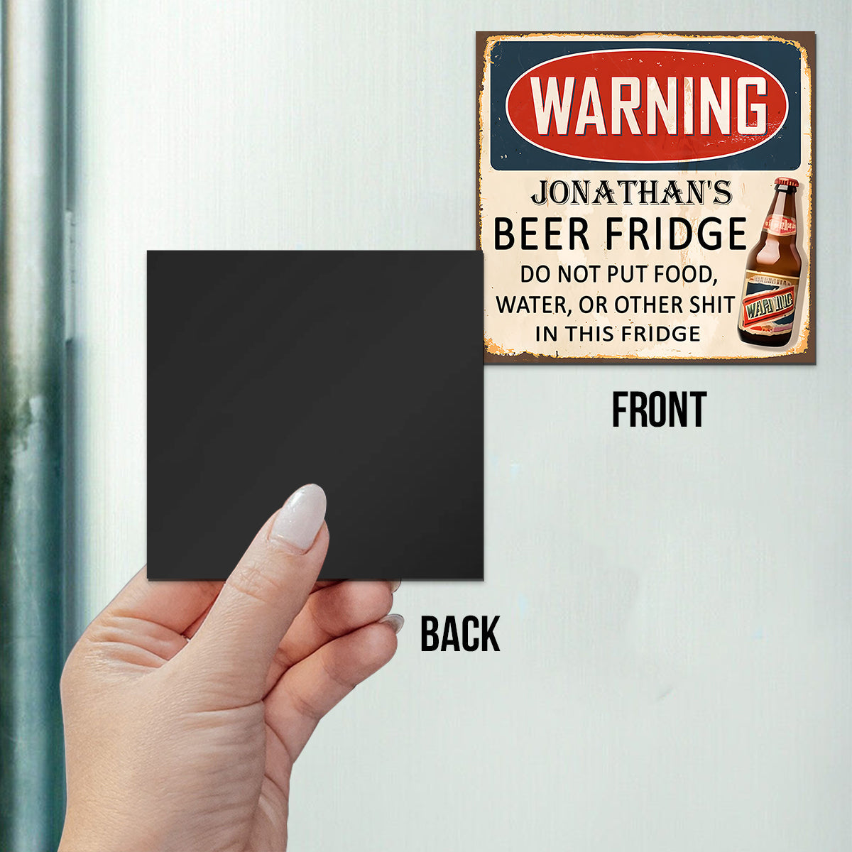 Réfrigérateur à bière - Aimant à bière personnalisé