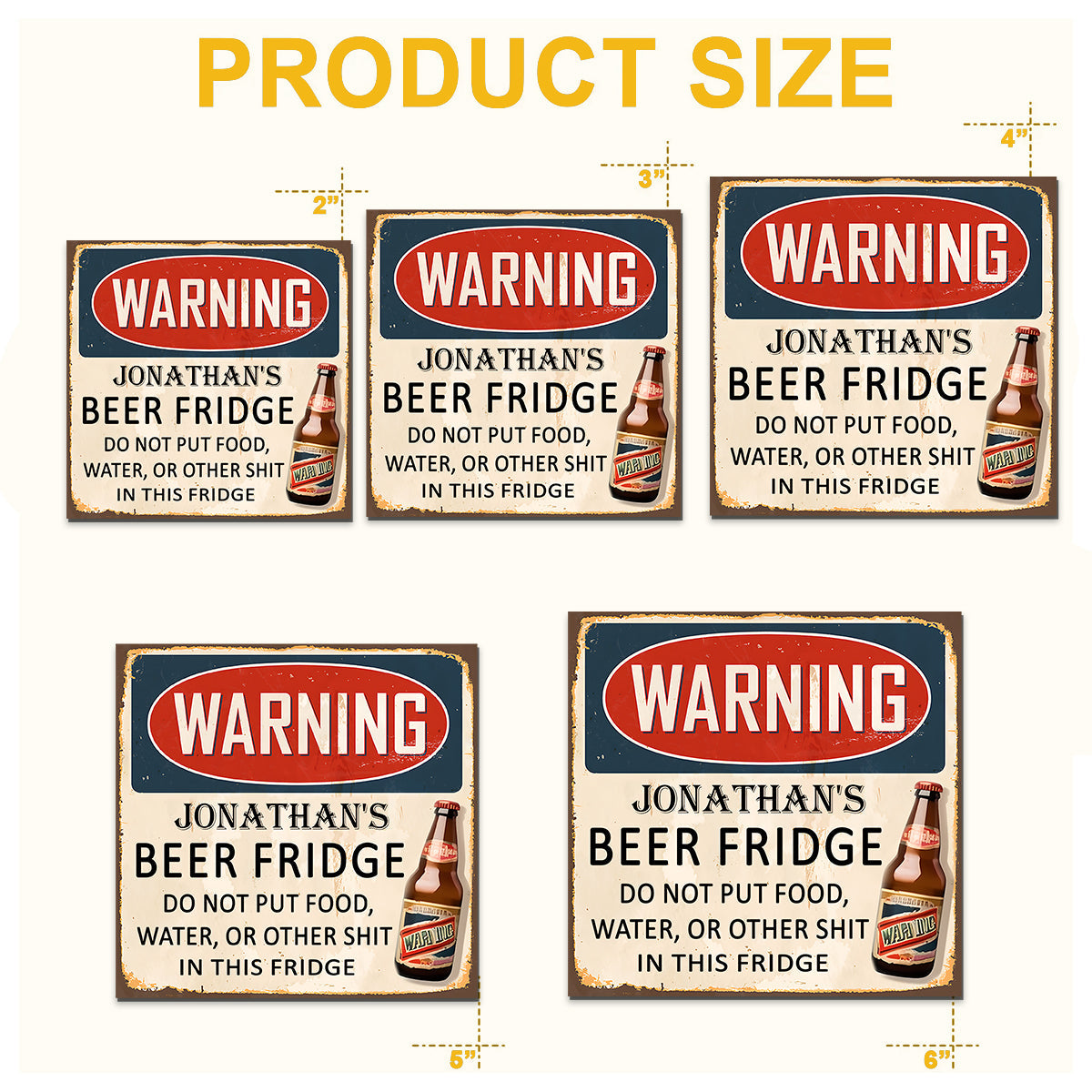 Réfrigérateur à bière - Aimant à bière personnalisé