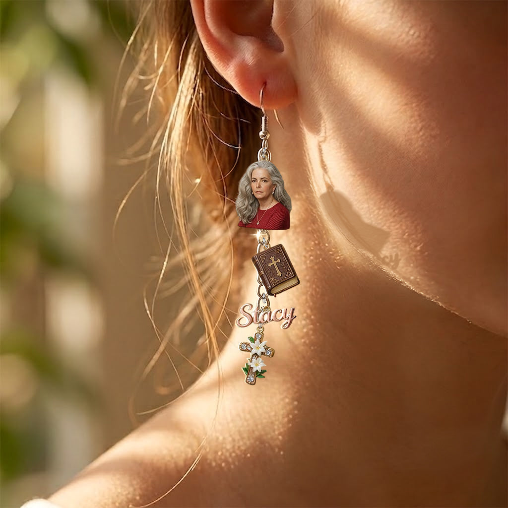 Child Of God - Personalized Christian Earrings With Card