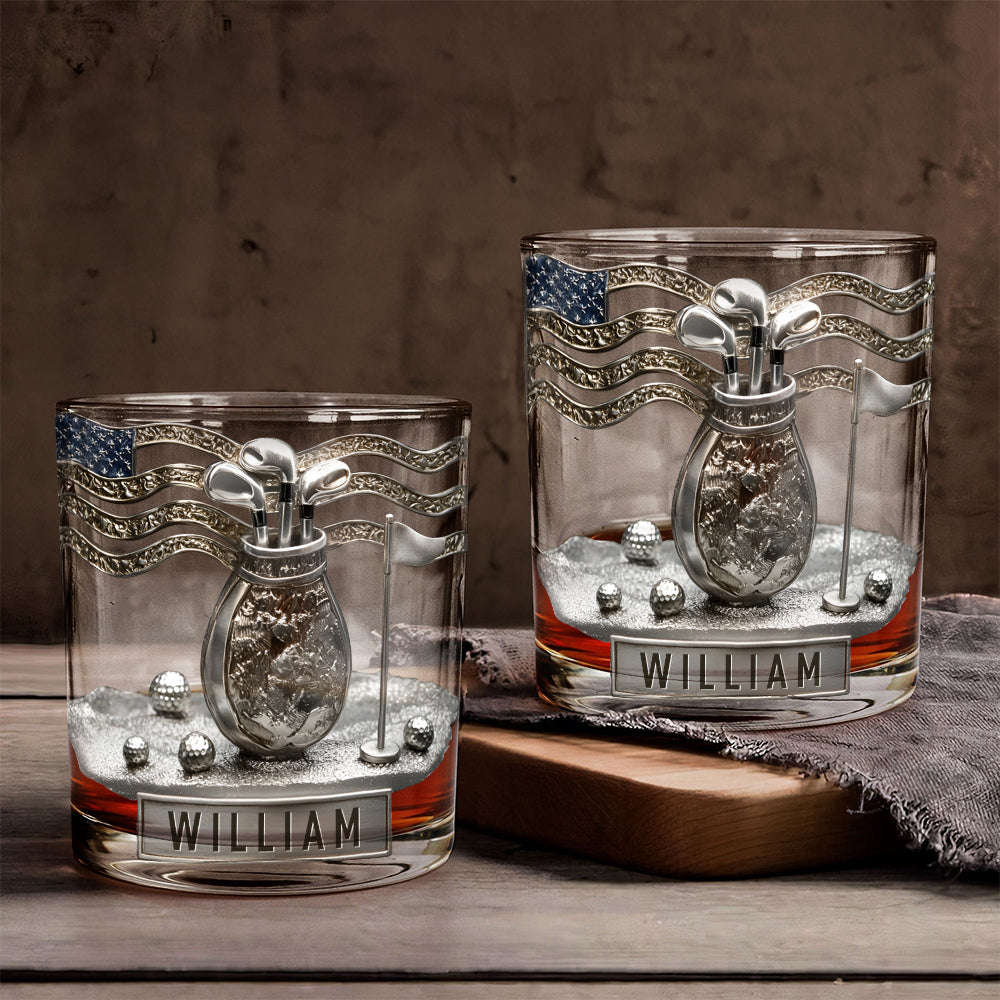 Love Golf - Personalized Golf Whiskey Glass