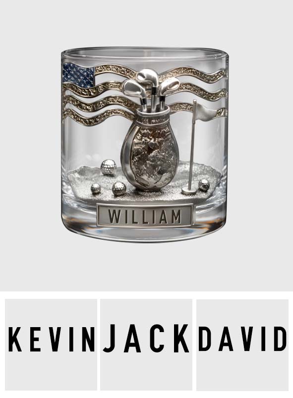 Love Golf - Personalized Golf Whiskey Glass