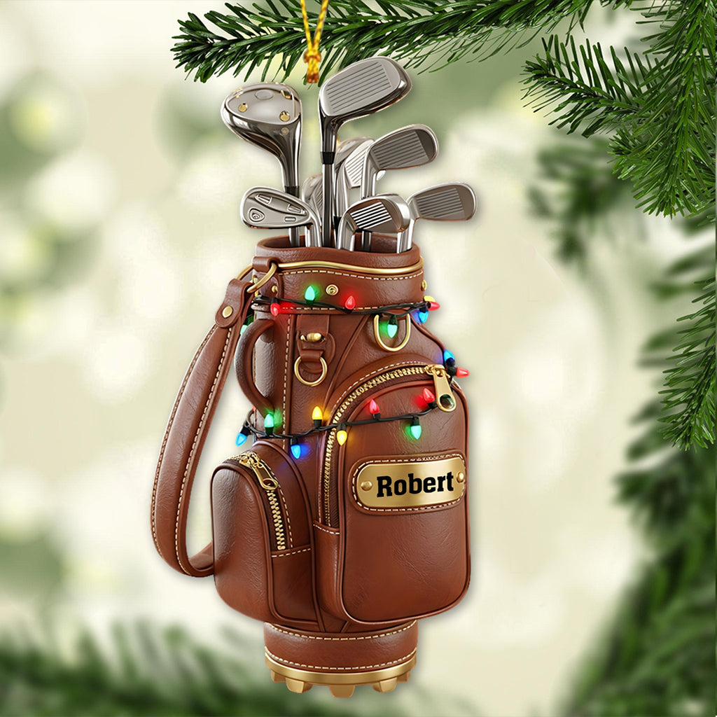 Joyeux Noël - Ornement de golf personnalisé