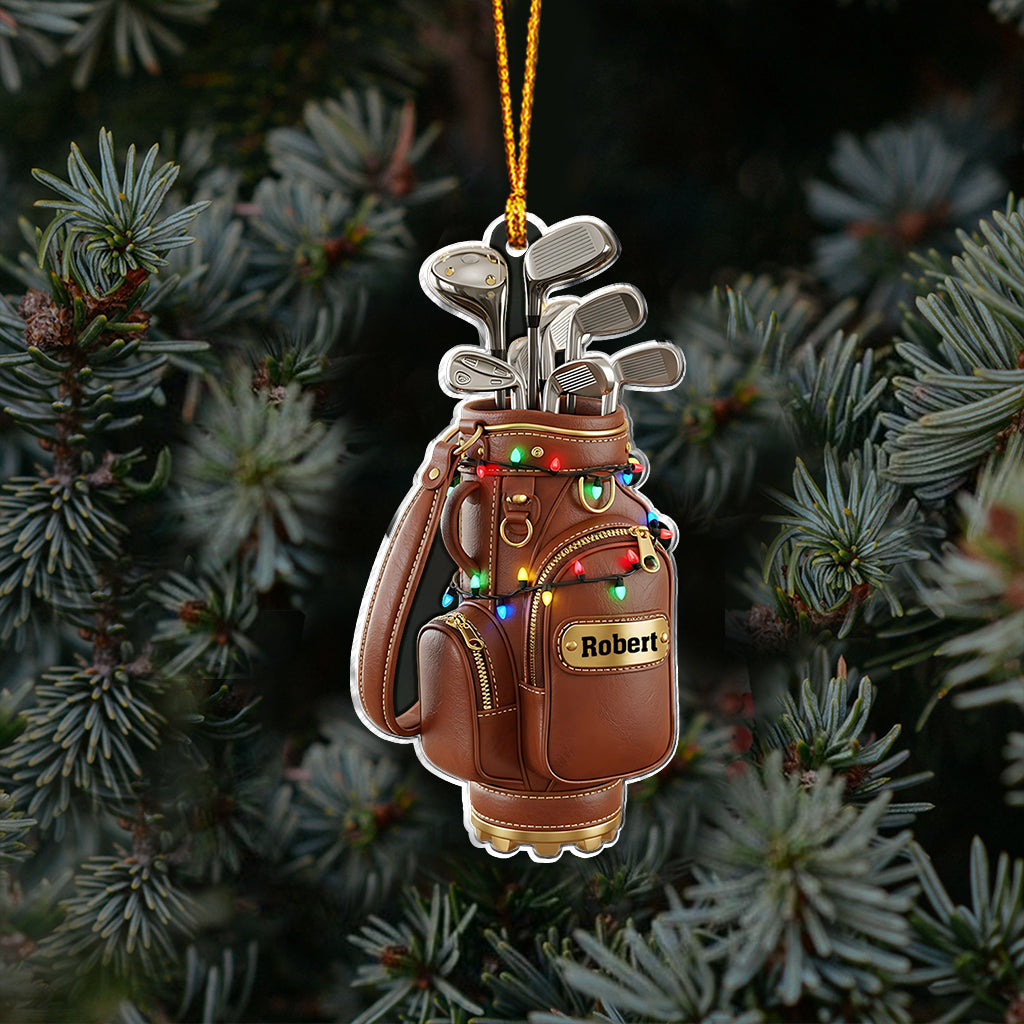 Joyeux Noël - Ornement de golf personnalisé
