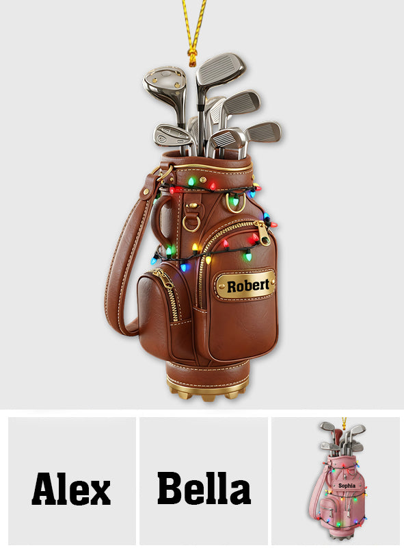 Joyeux Noël - Ornement de golf personnalisé