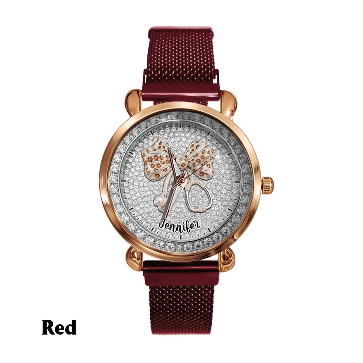 Nurse Life - Montre-bracelet personnalisée pour infirmières 