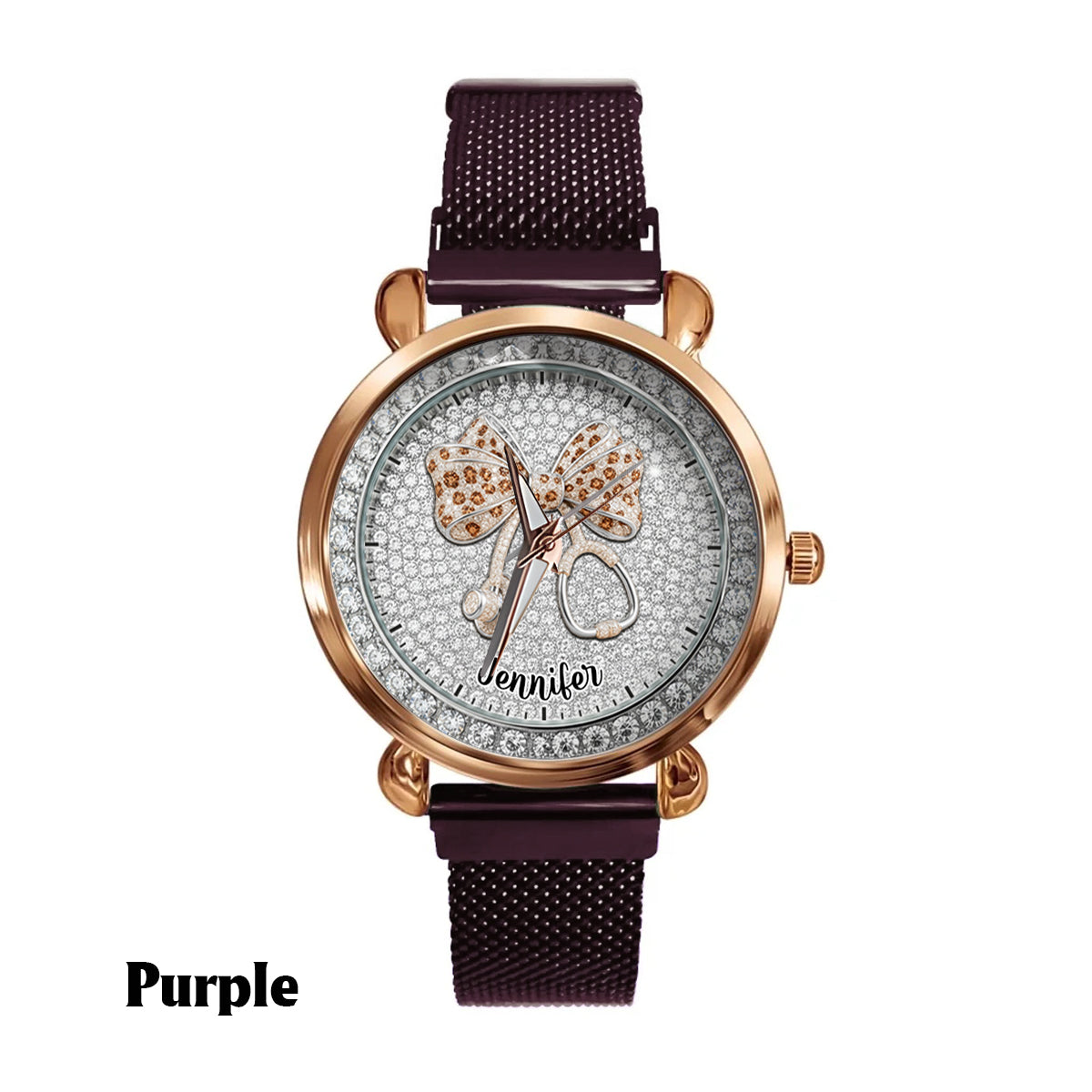 Nurse Life - Montre-bracelet personnalisée pour infirmières 