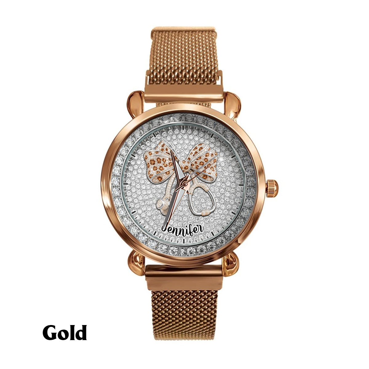 Nurse Life - Montre-bracelet personnalisée pour infirmières 