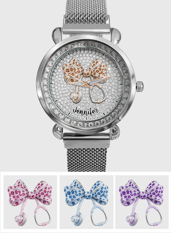 Nurse Life - Montre-bracelet personnalisée pour infirmières 