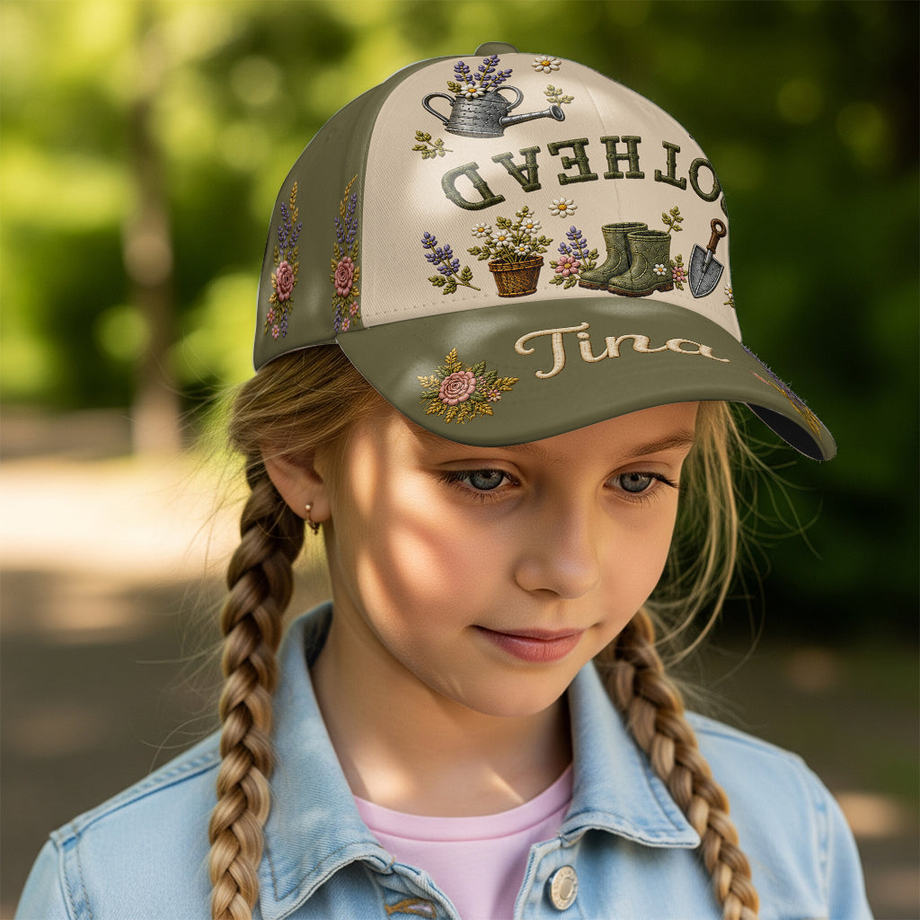 Pot Head Lustiger Umgedrehter Text - Personalisierte Gartenklassikmütze