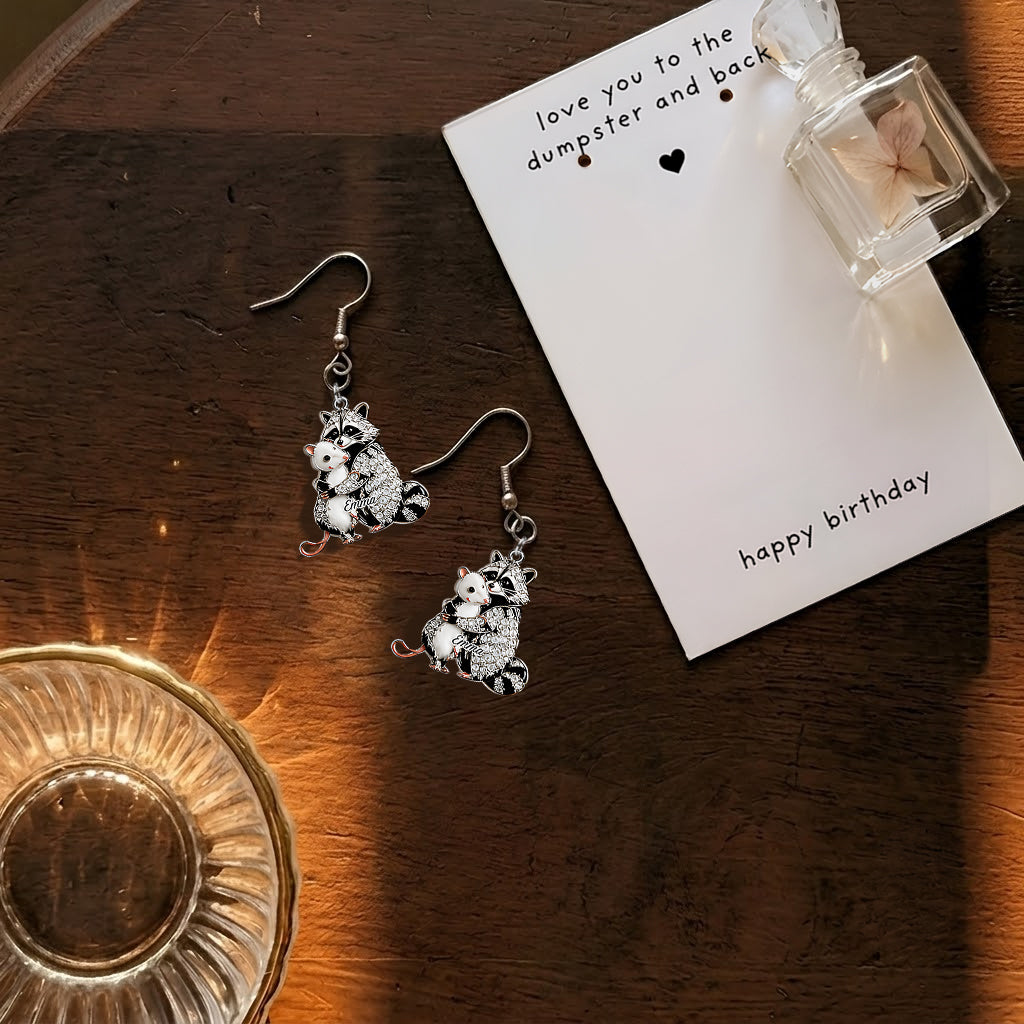 Happy Birthday - Personalized Birthday Earrings With Card