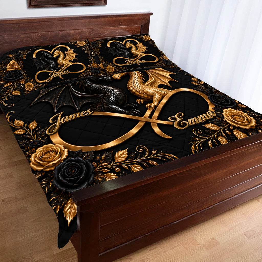 You & Me We Got This - Personalized Dragon Quilt Set
