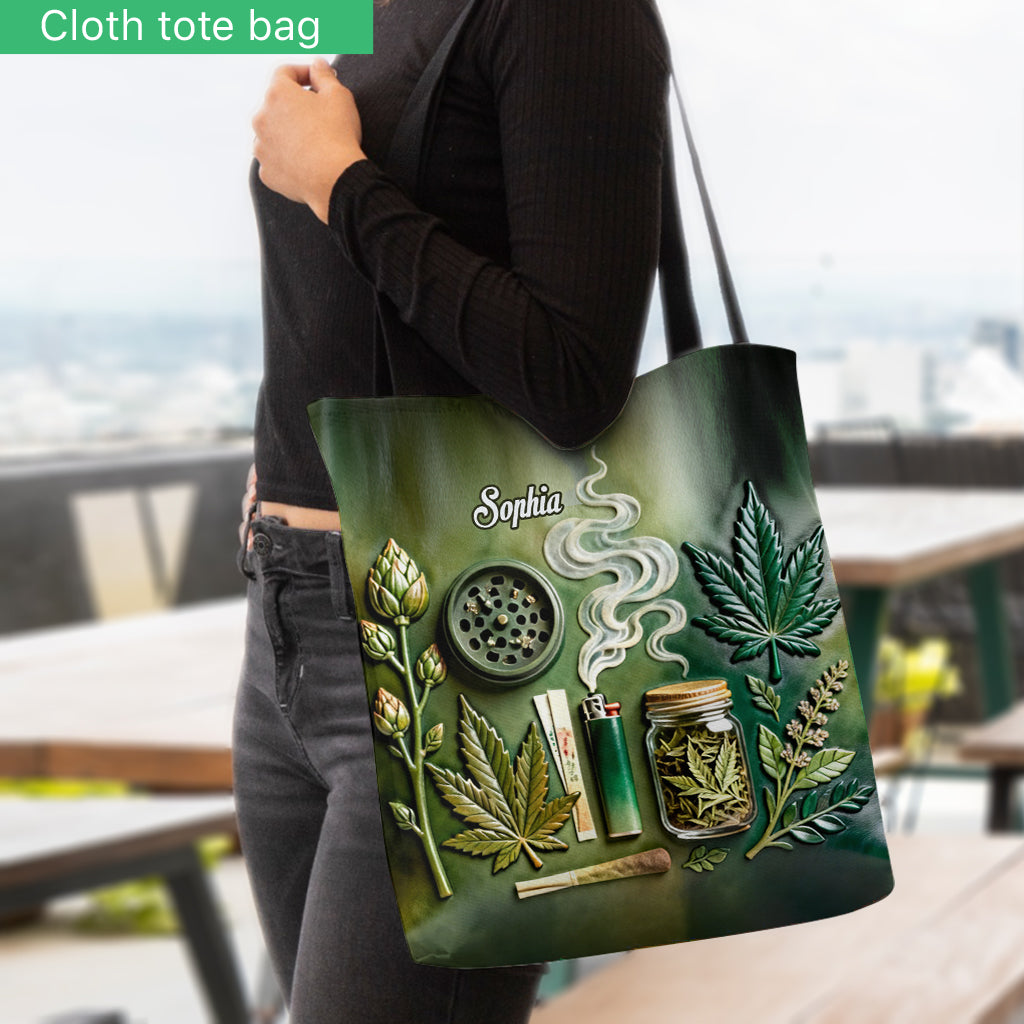 Green Magic Leaf – Personalisierte Tragetasche für Cannabis