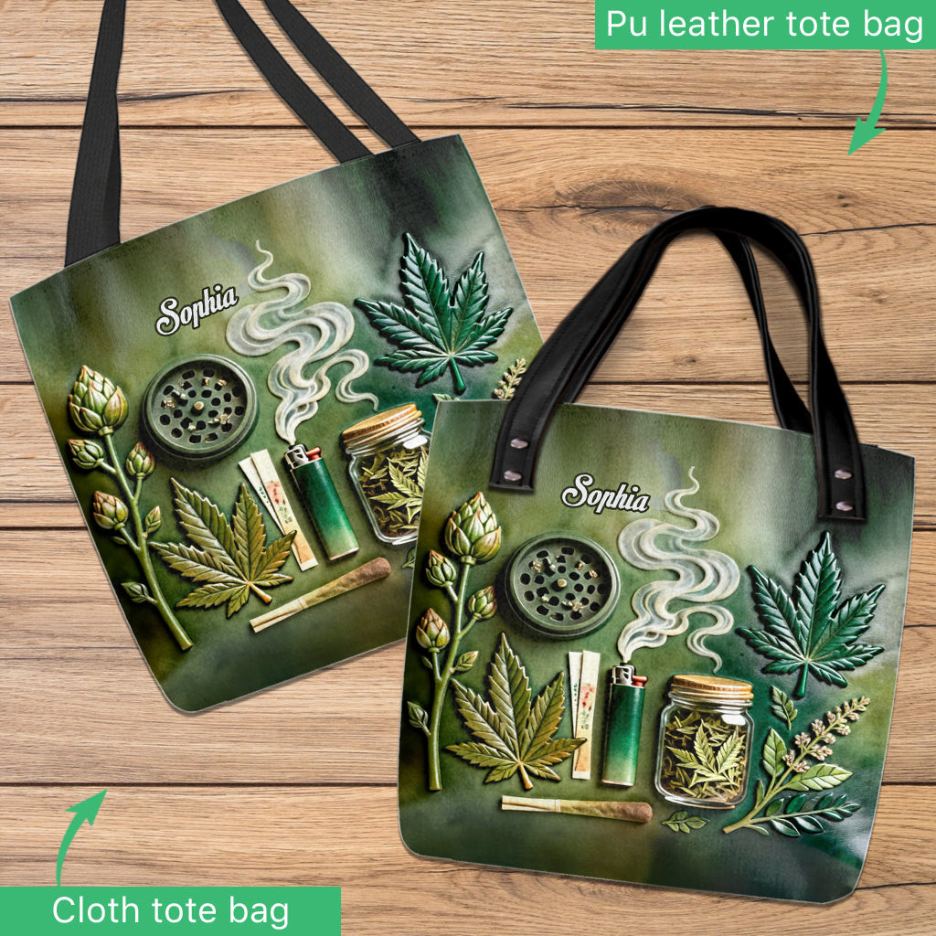 Green Magic Leaf – Personalisierte Tragetasche für Cannabis