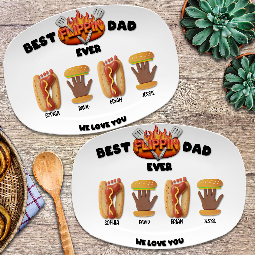 Best Flippin Dad Ever - Personalized Father Plate