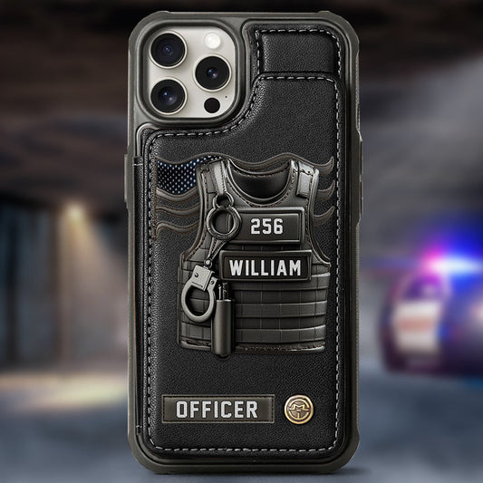 Dienen und Schützen – Personalisierte Handyhülle im Polizei-Look