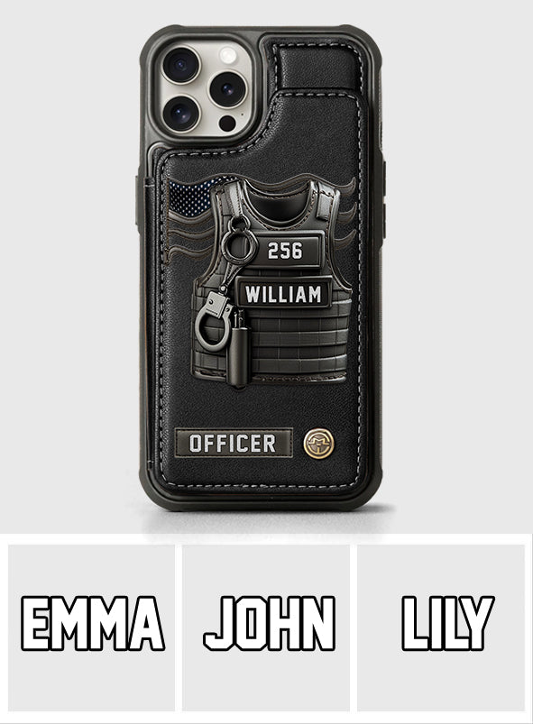 Dienen und Schützen – Personalisierte Handyhülle im Polizei-Look