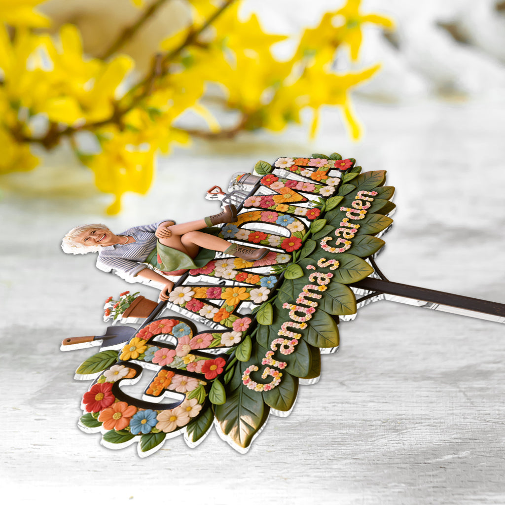 Cadeau pour Amateurs de Jardinage - Panneau de Jardin Acrylique Personnalisé