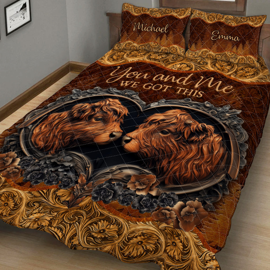 You & Me - Personalized Couple Quilt Set