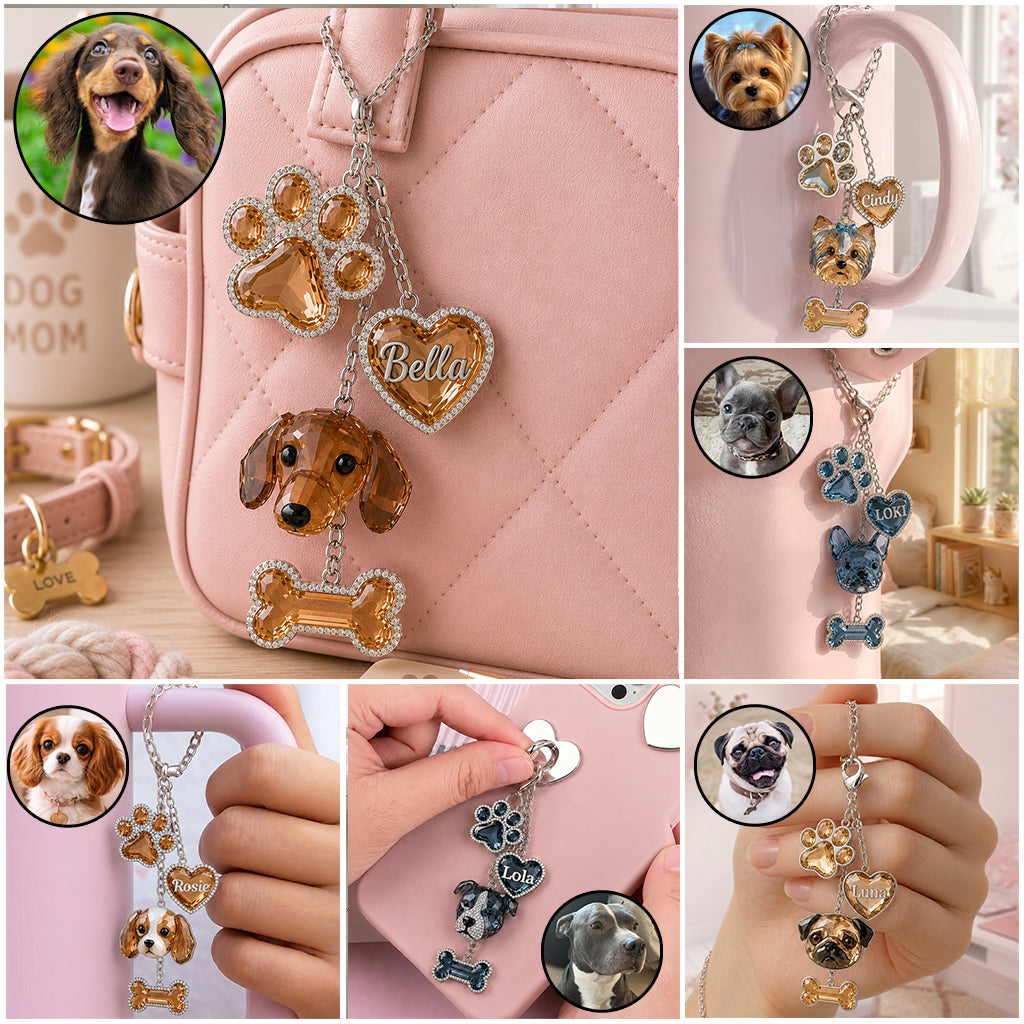 Personalisierte Foto-Anhänger für Hunde - Individuelle Charms