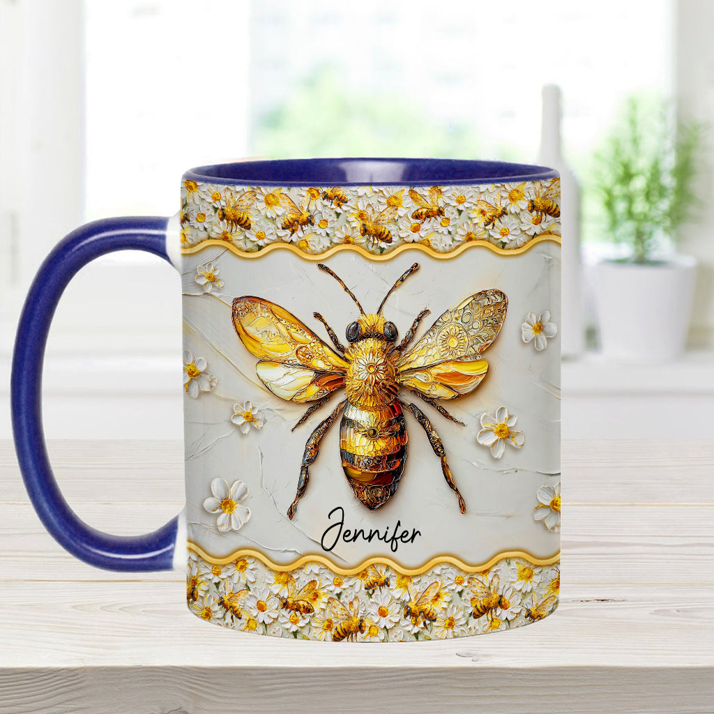 Wunderschöne Bienen – Personalisierte Tasse mit Bienenmotiv