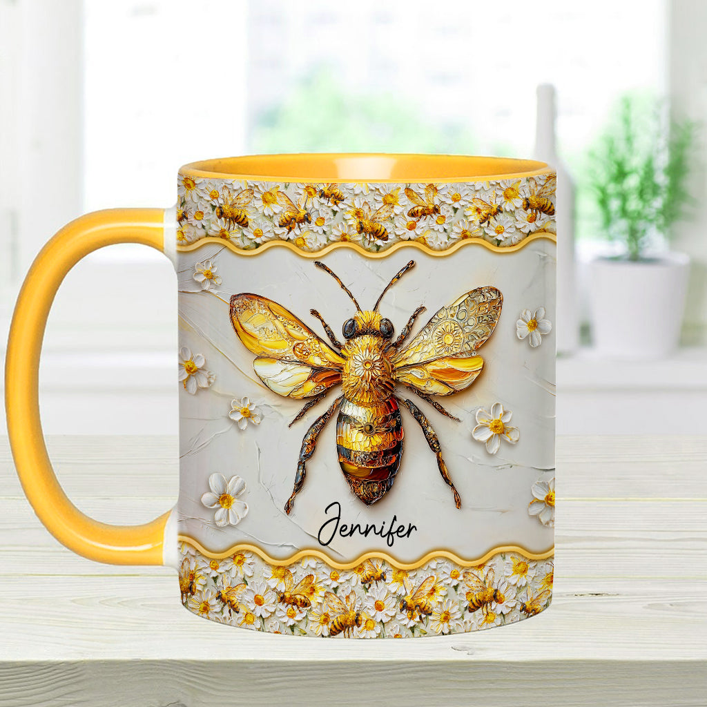 Wunderschöne Bienen – Personalisierte Tasse mit Bienenmotiv