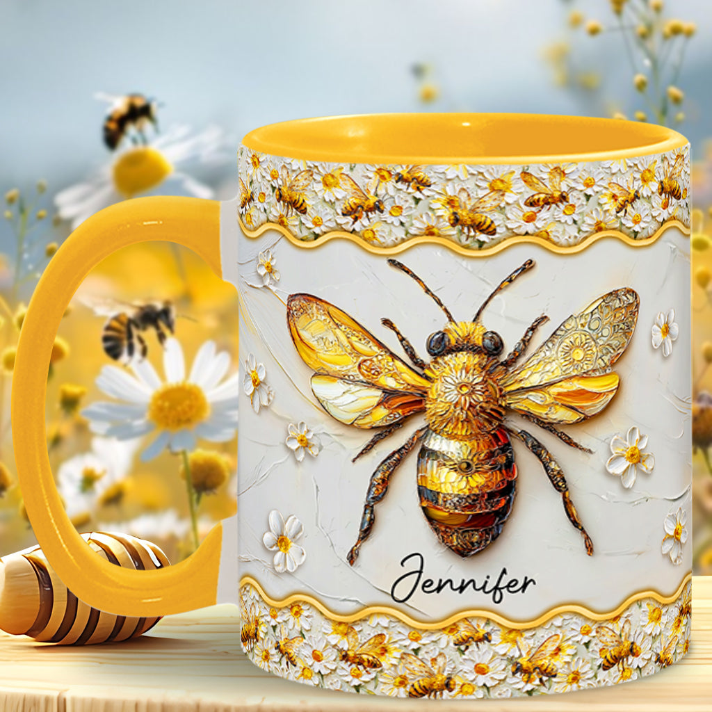 Wunderschöne Bienen – Personalisierte Tasse mit Bienenmotiv