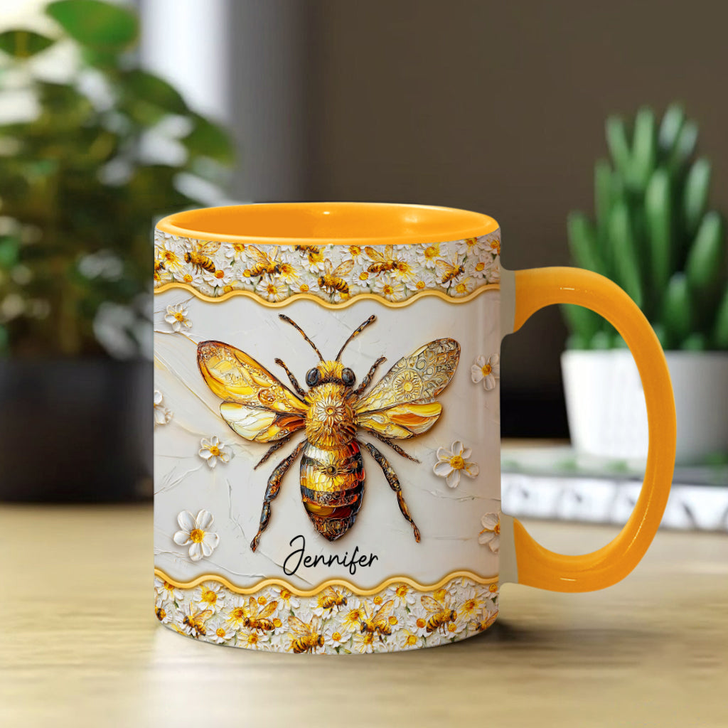 Wunderschöne Bienen – Personalisierte Tasse mit Bienenmotiv