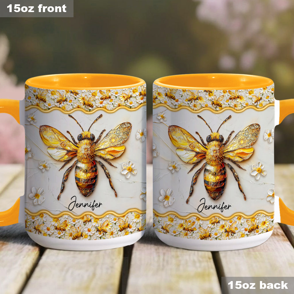 Wunderschöne Bienen – Personalisierte Tasse mit Bienenmotiv