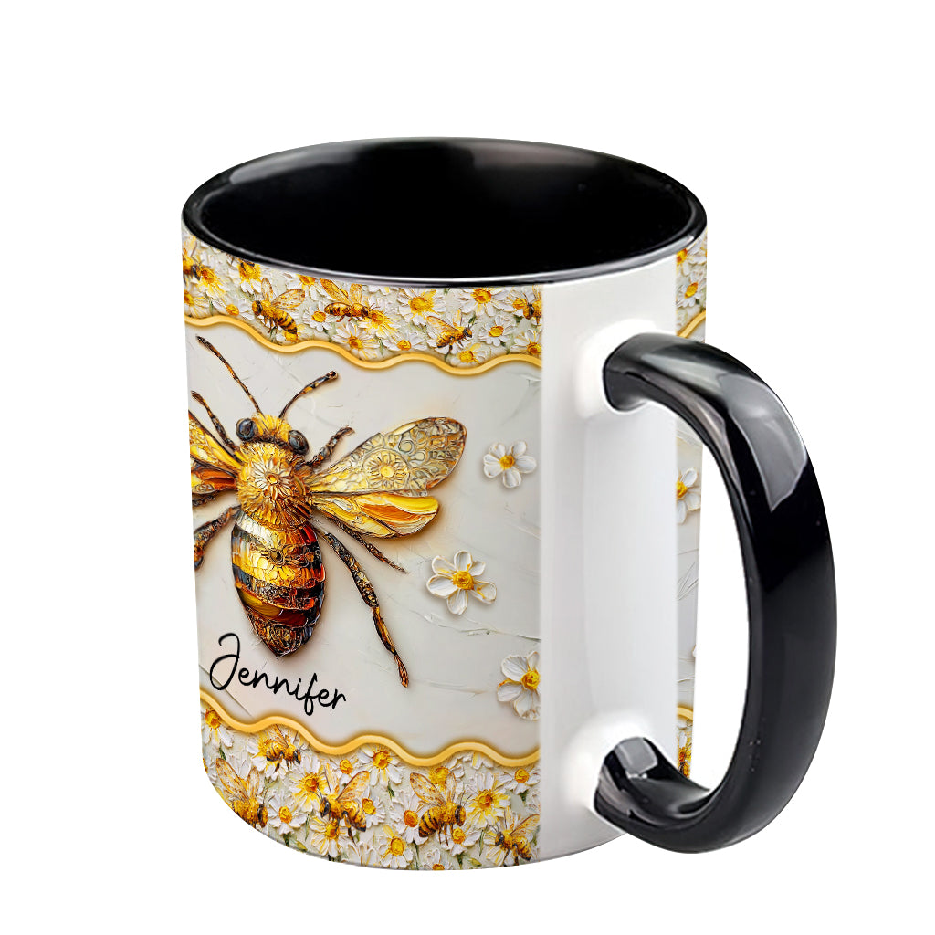 Wunderschöne Bienen – Personalisierte Tasse mit Bienenmotiv