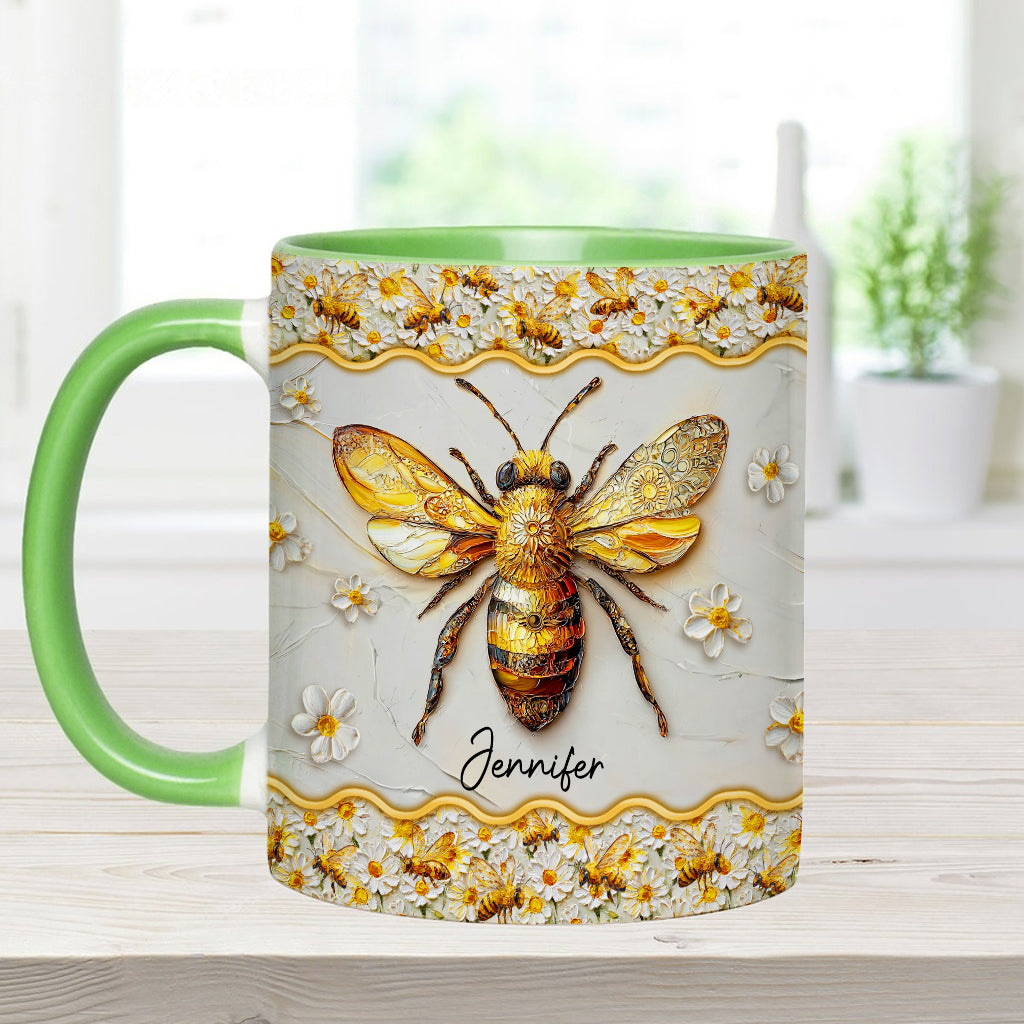 Wunderschöne Bienen – Personalisierte Tasse mit Bienenmotiv