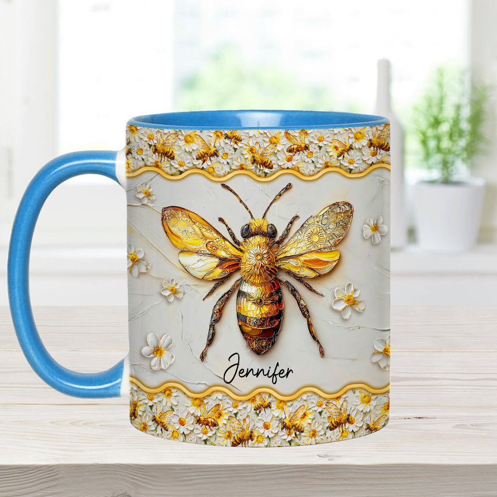 Wunderschöne Bienen – Personalisierte Tasse mit Bienenmotiv