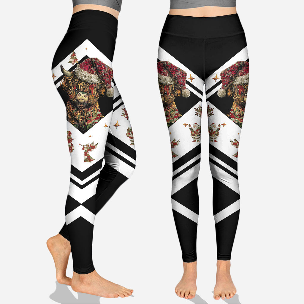 Adorable vache des Highlands - Sweat à capuche et legging personnalisés motif vache des Highlands