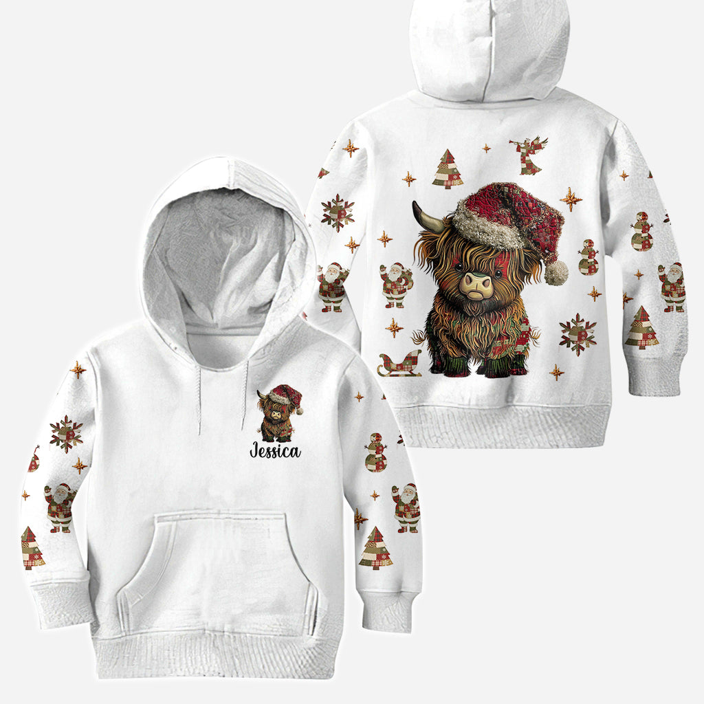 Adorable vache des Highlands - Sweat à capuche et legging personnalisés motif vache des Highlands