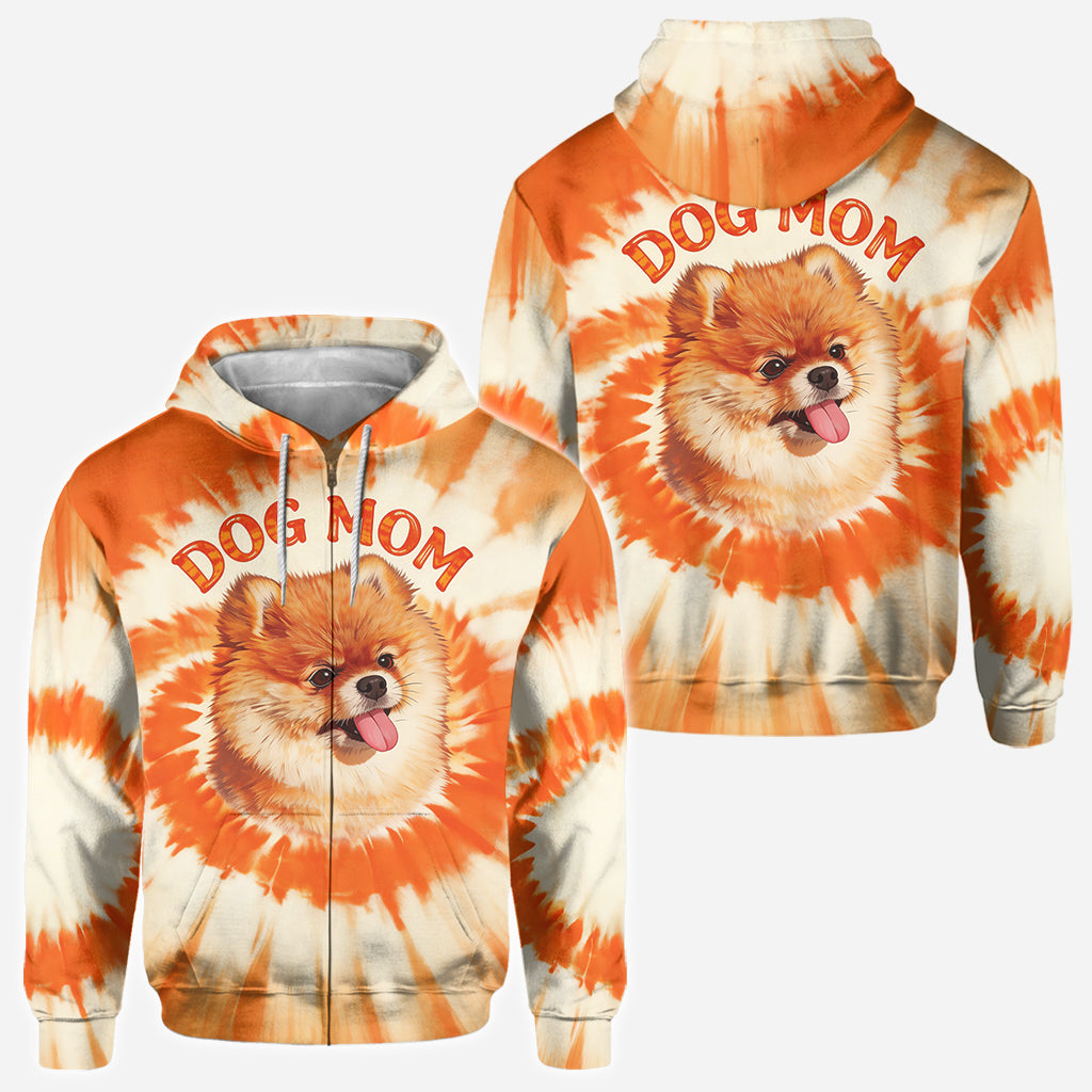 T-shirt Style Tie-Dye Pour Propriétaire de Chien - T-shirt Personnalisé