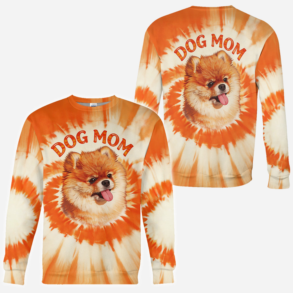 T-shirt Style Tie-Dye Pour Propriétaire de Chien - T-shirt Personnalisé
