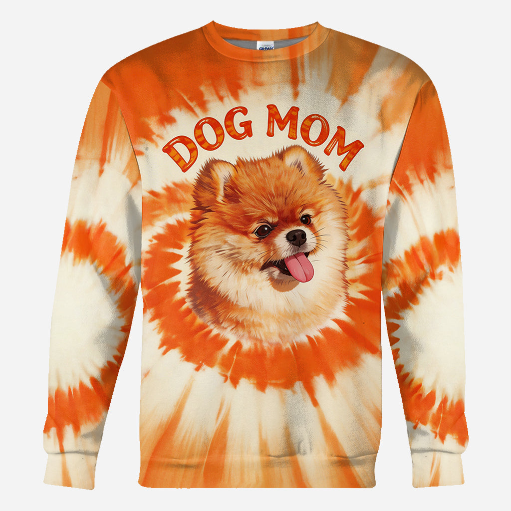 T-shirt Style Tie-Dye Pour Propriétaire de Chien - T-shirt Personnalisé