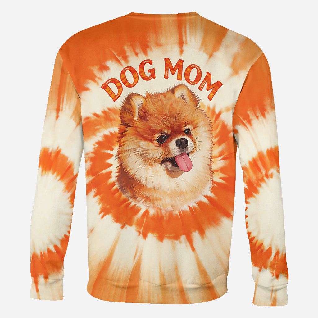T-shirt Style Tie-Dye Pour Propriétaire de Chien - T-shirt Personnalisé